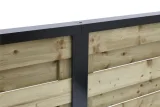 Miniatuur van Aluminium bovenprofiel voor plankenschermen horizontaal
