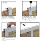 Miniatuur van Aluminium bovenprofiel voor plankenschermen horizontaal