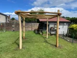 Miniatuur van Robinia constructiepalen geschuurd - 10-12 cm