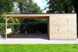 Miniatuur van Vuren poolhouse gebinte - 400 x 800 cm