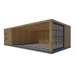 Miniatuur van Vuren poolhouse gebinte - 400 x 800 cm