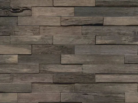 3D houtstrip - Steel Grey