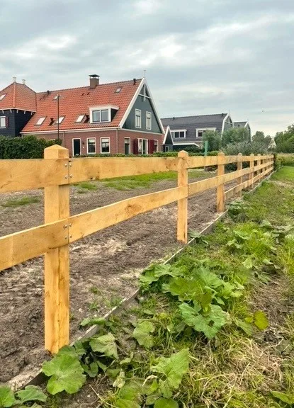 Eiken paardenomheining - Traditioneel