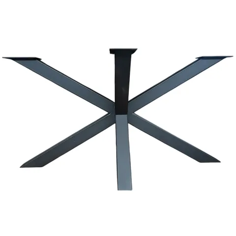 Metalen Matrix (tafel)onderstel - mat zwart