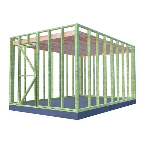 Vuren tuinhuis gebinte - 300 x 500 cm