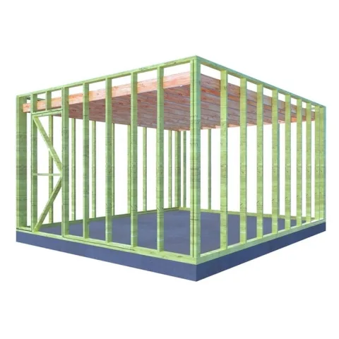 Vuren tuinhuis gebinte - 400 x 500 cm