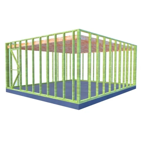 Vuren tuinhuis gebinte - 500 x 600 cm