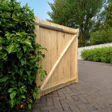 Kastanje verticale tuinpoort