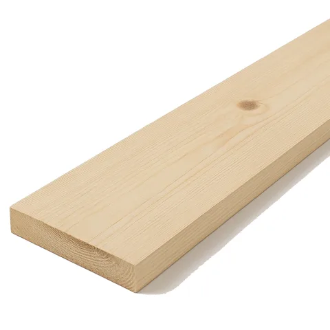 Vuren plank brut - 25 x 150 mm - onbehandeld