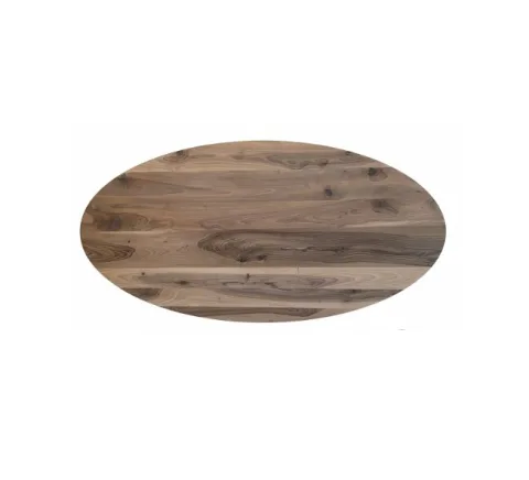 Walnoten eettafel/tafelblad ovaal - 220 cm lang
