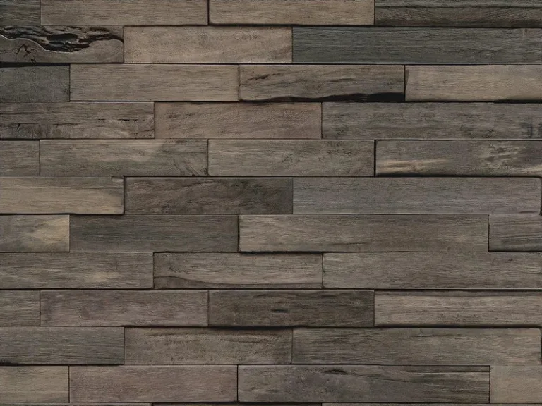 3D houtstrip - Steel Grey