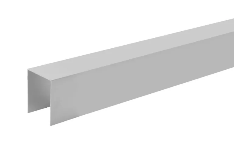 Aluminium bovenprofiel voor plankenschermen horizontaal