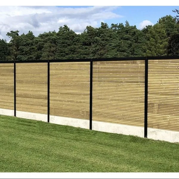 Aluminium bovenprofiel voor plankenschermen horizontaal