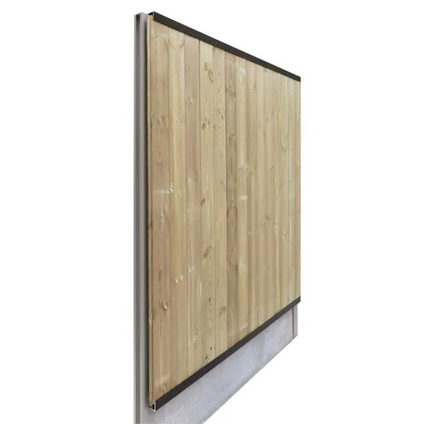 Aluminium profielen voor tuinwand verticaal