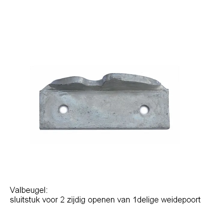 Set beslag voor Engelse weidepoort - plaatduimen