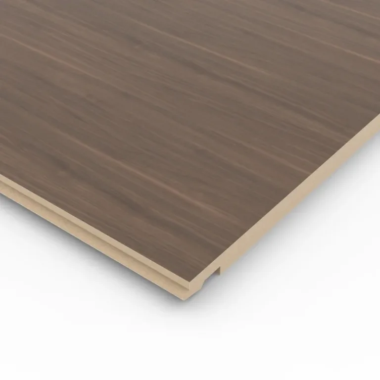 Houten wandpaneel TG - Walnut Brown Clicwall