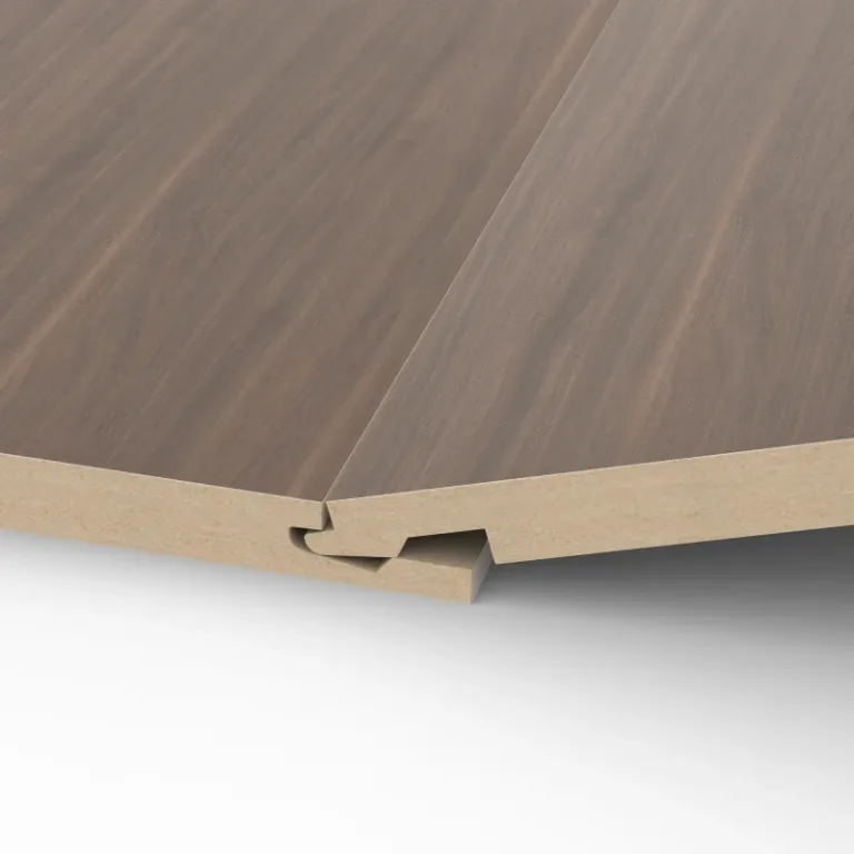 Houten wandpaneel TG - Walnut Brown Clicwall