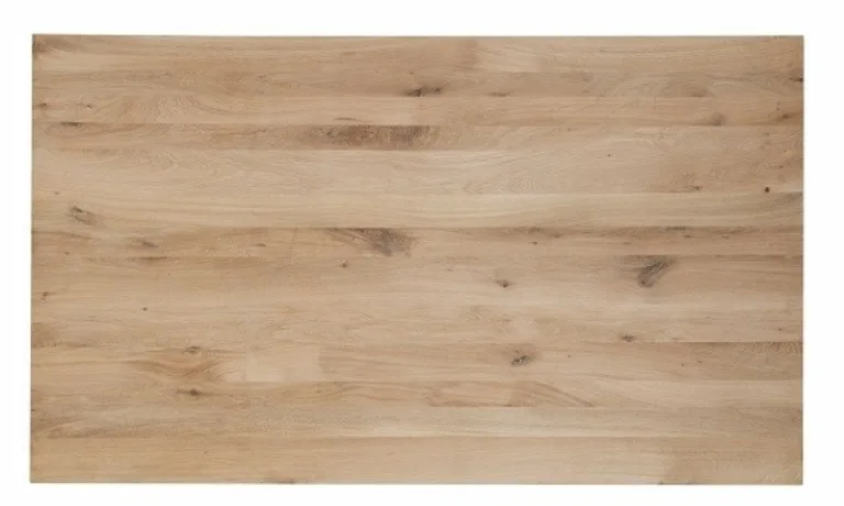 Eiken eettafel/tafelblad recht - 220 cm lang