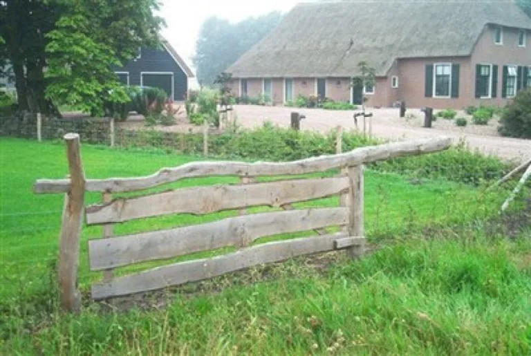 Eiken weidepoort - wringhek