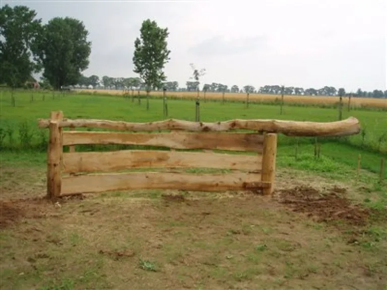 Eiken weidepoort - wringhek