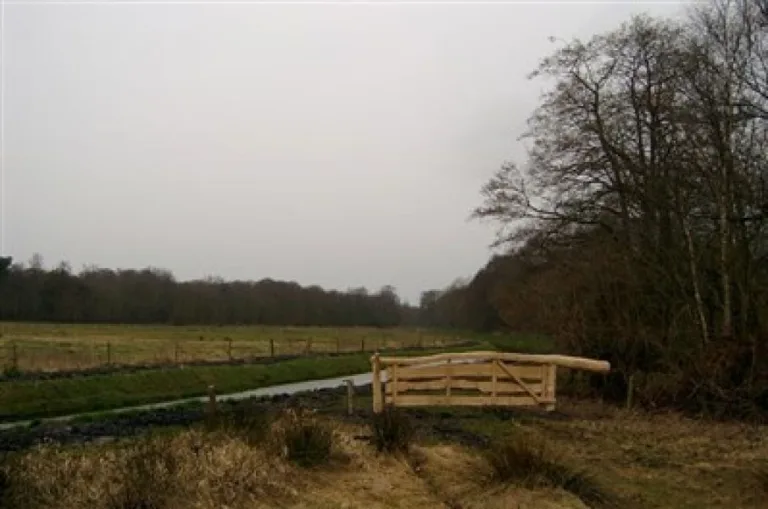 Eiken weidepoort - wringhek