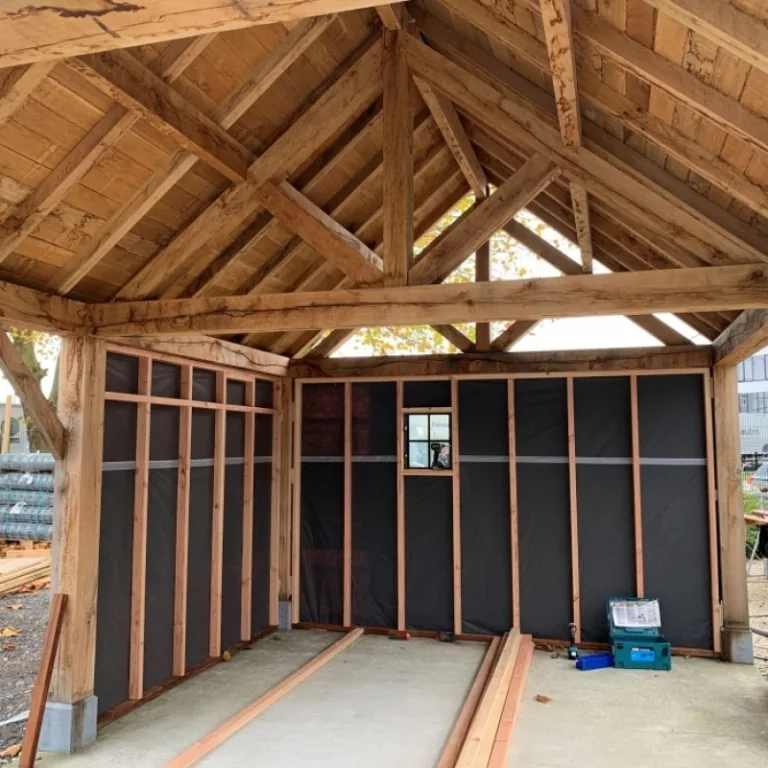 Eiken bijgebouw gebinte Menton - 300 x 600 cm