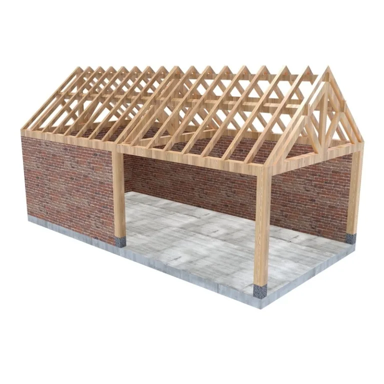 Eiken bijgebouw gebinte Menton - 300 x 600 cm