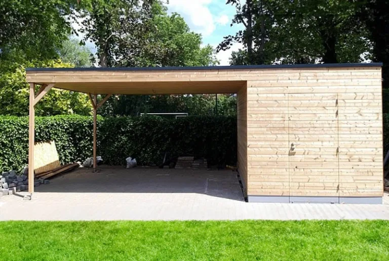 Vuren poolhouse gebinte - 400 x 800 cm