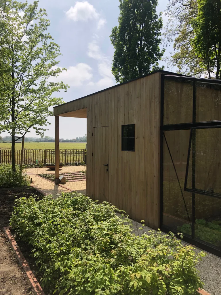 Vuren poolhouse gebinte - 400 x 800 cm