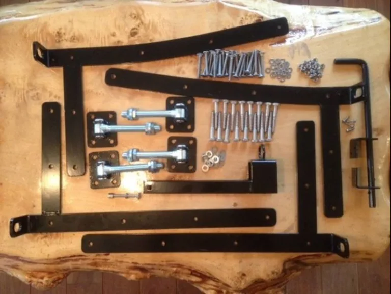 Set Beslag toegangspoort - verzinkt / zwart
