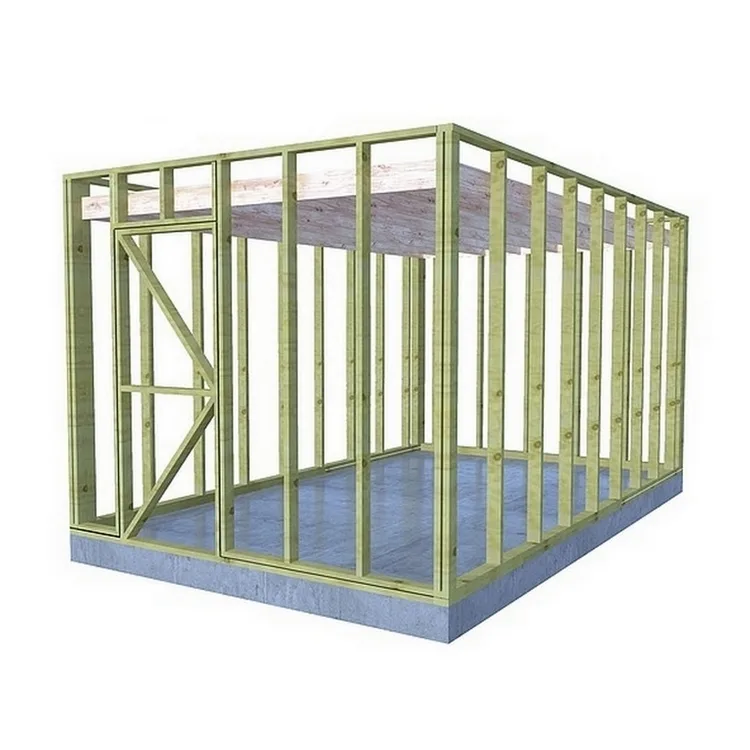 Vuren tuinhuis gebinte - 300 x 400 cm
