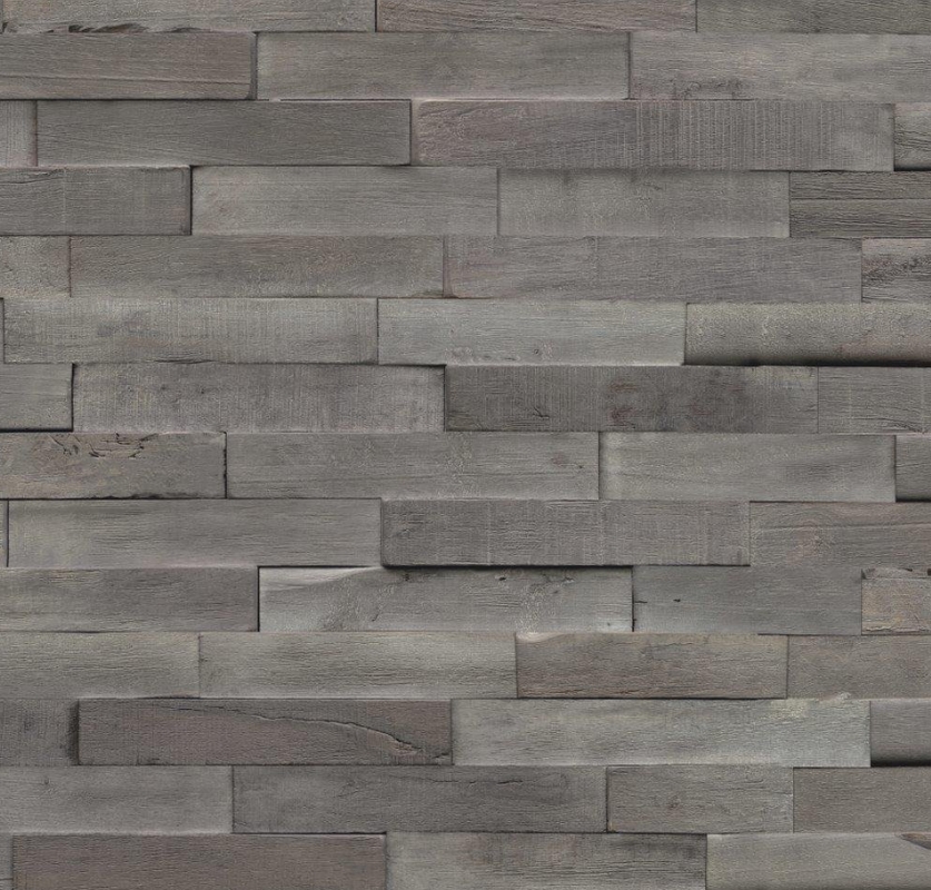 3D houtstrip - Stone Grey
