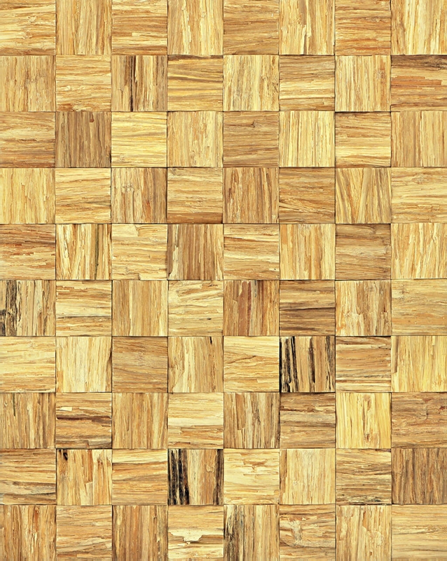 Bamboe 3D cubes - Champagne