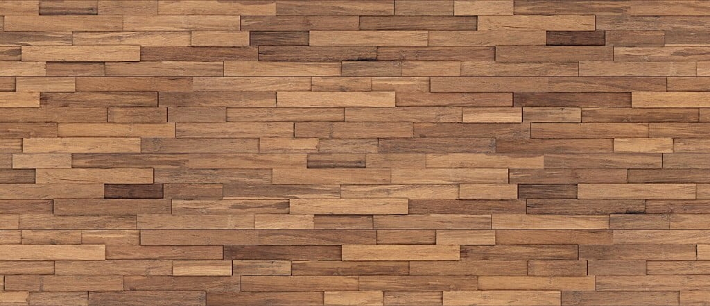 Bamboe 3D houtstrips - Caramel