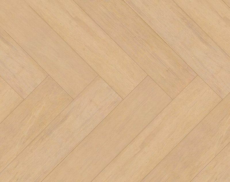 Bamboe visgraat parket - Champagne