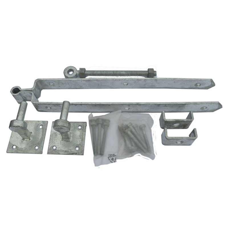 Set beslag voor Engelse weidepoort - plaatduimen