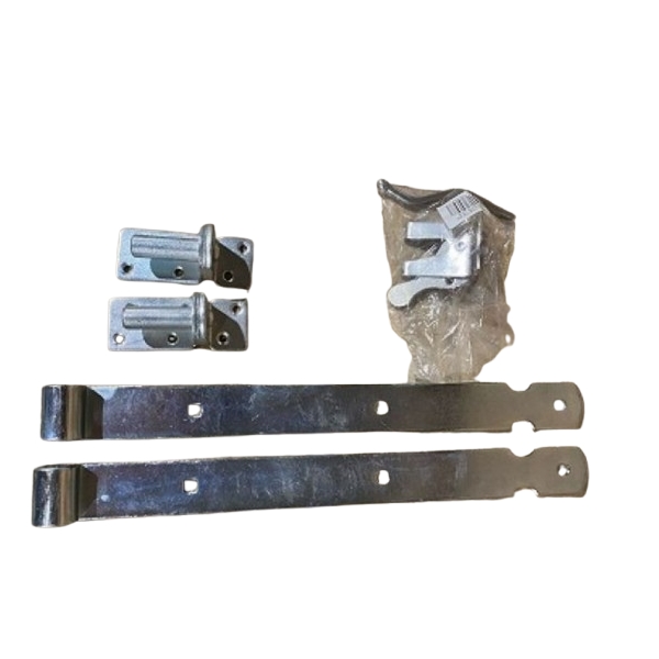 Set beslag voor tuinpoortje