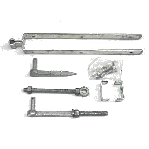 Set beslag voor Engelse weidepoort - doorslagduimen