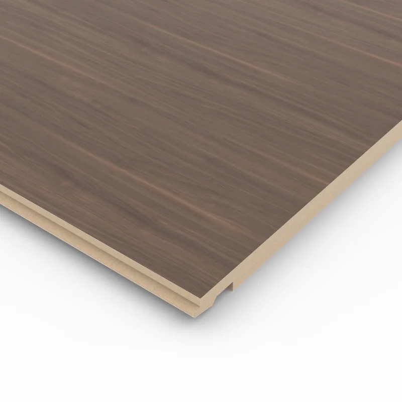 Houten wandpaneel TG - Walnut Brown Clicwall