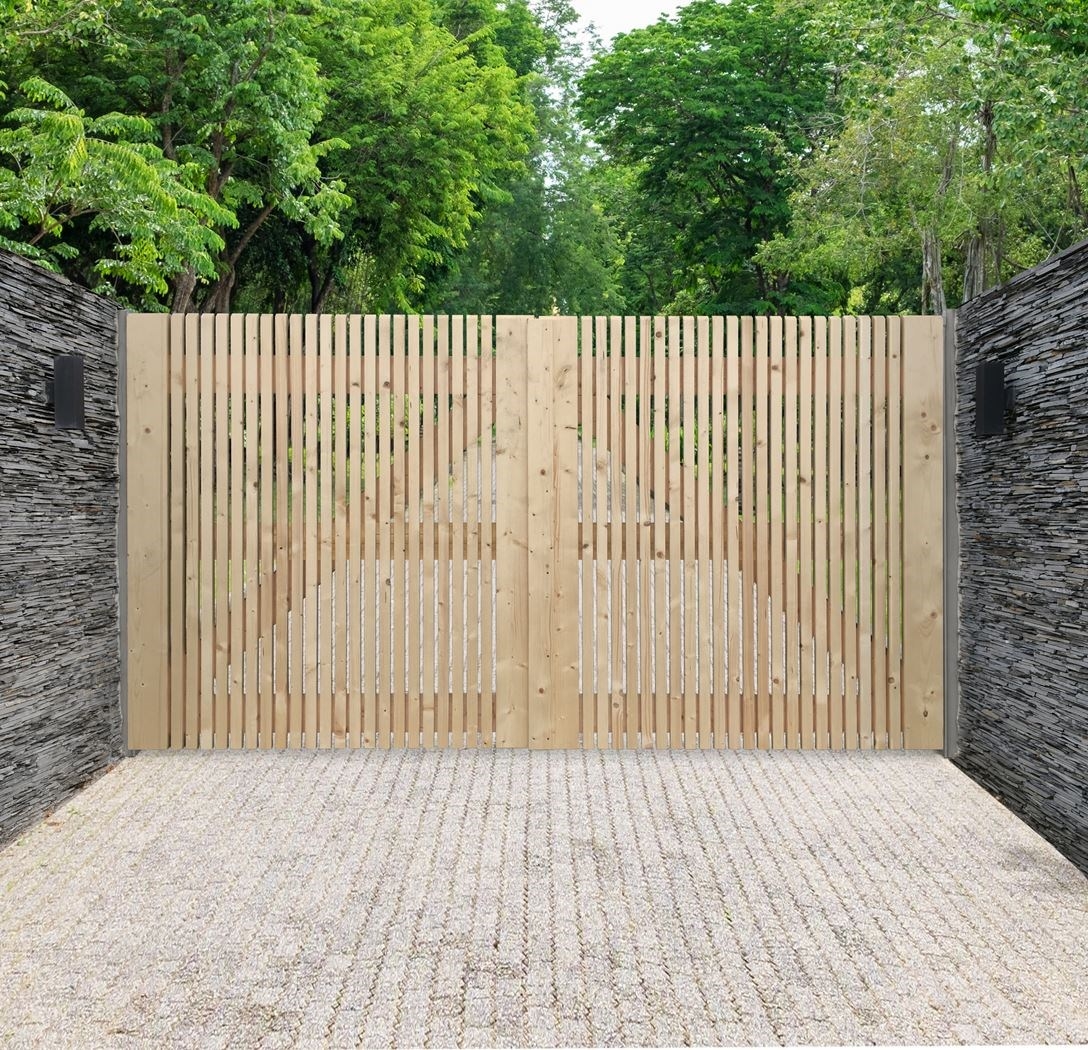 Grenen draaipoort Marc