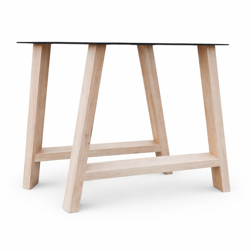 Eiken A (tafel)onderstel - massief/rustiek