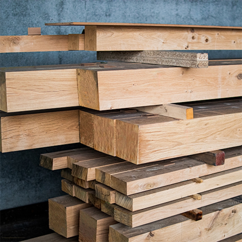 Eiken kepers geschaafd - 4,7 x 7 cm - KD