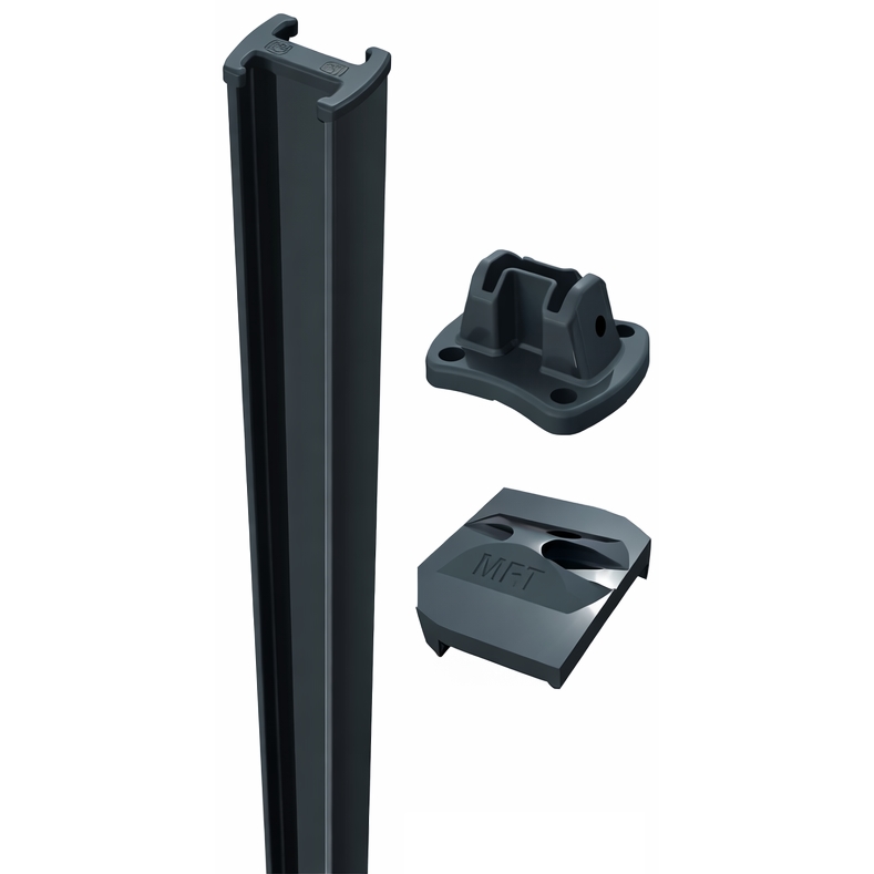 H-Paal voor 3D draadpanelen - Antraciet