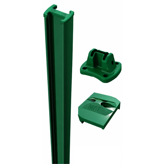 H-Paal voor 3D draadpanelen - Groen