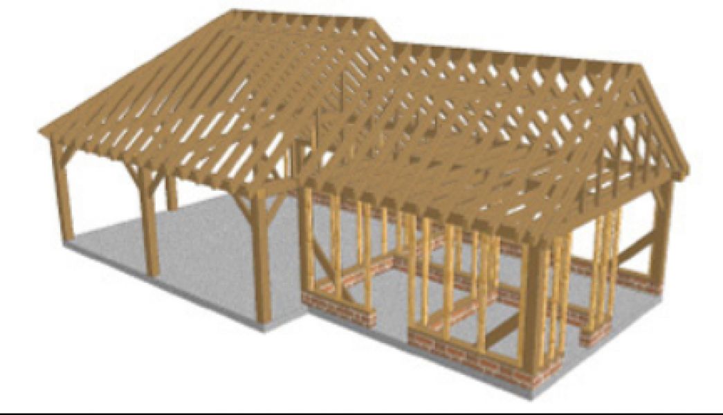 Eik Gebinte Annecy - 10,75 x 7 m - Alle Maatwerk Mogelijk
