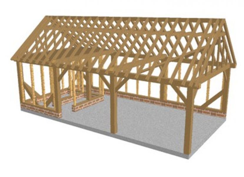 Eik Gebinte Antibes - 8 x 4 m - Alle Maatwerk Mogelijk