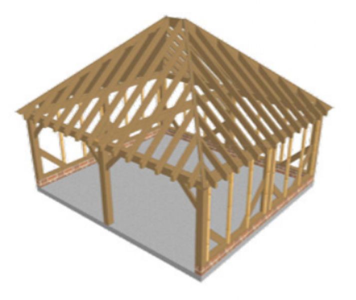 Eik Gebinte Avignon - 6 x 5,40 m - Alle Maatwerk Mogelijk