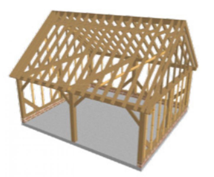 Eik Gebinte Sannois - 6 x 5,40 m - Alle Maatwerk Mogelijk