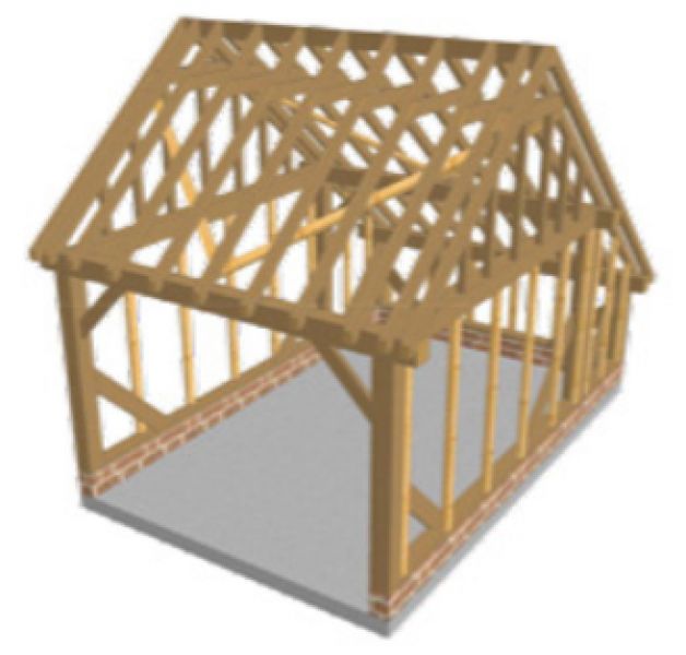 Eik Gebinte Soissons - 5 x 3,25 m - Alle Maatwerk Mogelijk