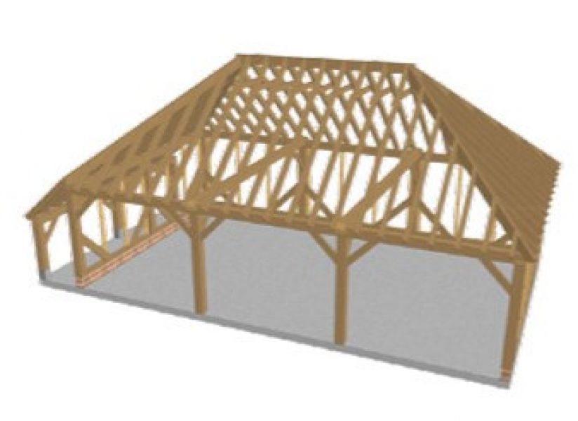Eik Gebinte Vernon - 9,90 x 5,40 m - Alle Maatwerk Mogelijk